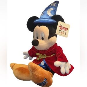 Disney’s Milestone Mickey 1940 Sorcerer Large Plush Limited NWT Halloween